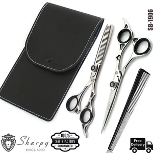 BARBER SALON HAIR THINNING SCISSORS HAIRDRESSING & FREE SICSSORS POUCH - Picture 1 of 5