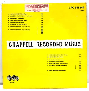 Chappell Records Library Music 1965 Vinyl 1st Press UK Import LPC 844-849 - Picture 1 of 4
