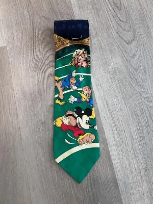 Corbata de seda de Mickey Mouse de fútbol americano de Disney Foto 1 de 4