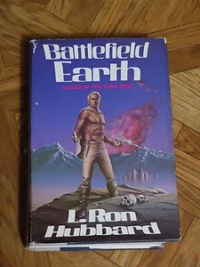 Battlefield Earth Hardcover by L. Ron. Hubbard First Edition 1982 w/ Dust Jacket - Picture 1 of 10