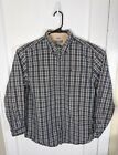 Vtg Carhartt Relaxed Fit Ls Button Plaid Shirt Cotton Work Wear Outdoor Large