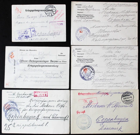 Latvia Stamps Collection Lot of 25 Feldpost and POW War Covers Cover