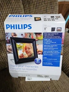 Philips 8" Digital Picture Frame 8FF2FPB 4x6 digital panel - Picture 1 of 8