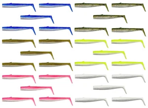 Savage Gear Lures Rubber Fish Sandeel V2 WL Tail - 5 Pack in Ver. Colours - Picture 1 of 13