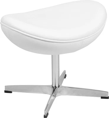 Otomana Rally White Leathersoft Saddle Wing Foto 1 de 4