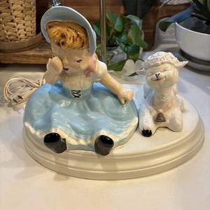 Vintage Bo Peep Atlantic Form Lampe selten getestet funktioniert 12” x 18” - Bild 1 von 12