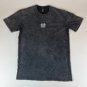T-shirt girocollo manica corta con graffette colore AS vintage nero uomo L - Foto 1 di 5