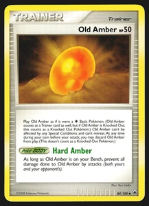 Old Amber 84/100 Diamond & Pearl Majestic Dawn Pokemon Card LP - Picture 1 of 2