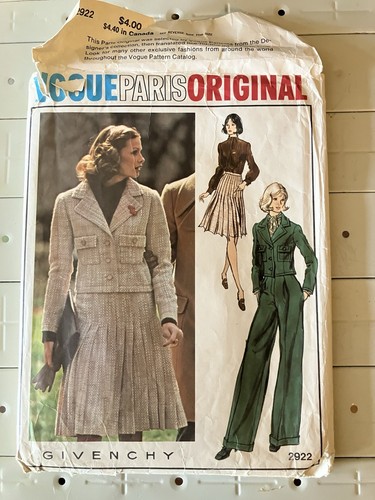 Busto Vogue Paris Originals 2922 Givenchy taglia 10 anni 60 32 1 2