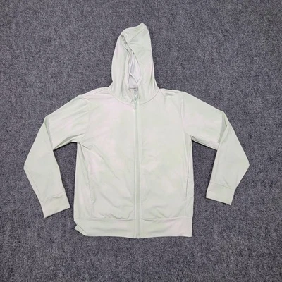 Uniqlo Hoodie Jacket Boys 9-10 Light Green UV Protection Full Zip Lightweight - Image 1 of 4