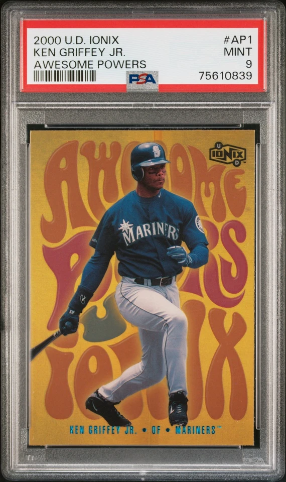 2000 Upper Deck Ionix Awesome Powers Ken Griffey JR. #AP1 PSA 9 - Image 1 of 2