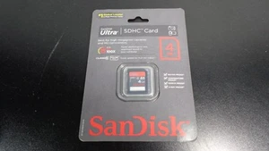 SANDISK ULTRA SDHC CARD 4GB ~ UP TO 15MB/S 100X NEW IN FACTORY SEALED PACKAGE - Picture 1 of 2