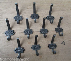 GUSSEISEN VINTAGE STIL KLEIDERHAKEN GARDEROBENHAKEN ABLAGE HAKEN ZUM AUFHÄNGEN - Bild 1 von 14