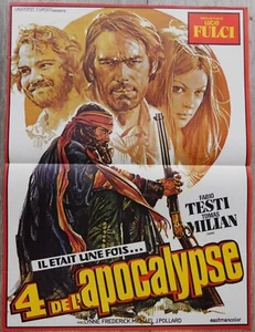 Los Cuatro del Apocalipsis... Póster de la Película Francesa Original 15"23 1975 Lucio Fulci - Imagen 1 de 2