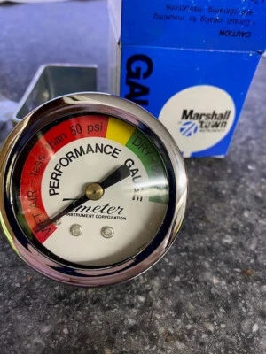 Marshall Town 8508 Pressure Gauge 2-1/8" Diameter  0-50PSI 1/8" NPT - Image 1 of 3