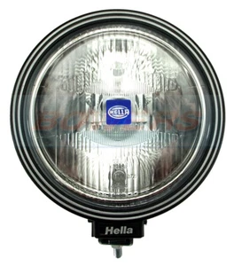 HELLA RALLYE 3000 9" BLACK DRIVING LIGHT SPOT LIGHT SPOT LAMP WITH SIDE LIGHT - Picture 1 of 3