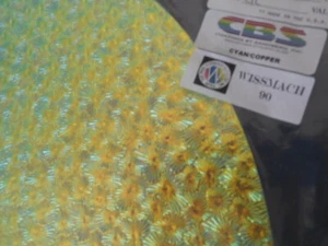 Dichroic Glass:CBS 90 COE Cyan/Copper on Florentine Textured Clear - 3"Sq - Picture 1 of 1