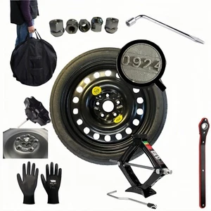 Ruotino di Scorta 17" per Toyota Yaris Cross CON CRIC CHIAVE GUANTI SACCA E VITE - Imagen 1 de 8