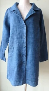 FLAX Designs LINEN Jacket M & L NWT Suave Jacket NIGHT SKY - Picture 1 of 7