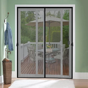 Magnetic Screen Door for 72 X 80 Inch French Door, Screen Itself Size: 74" X 81" - Picture 1 of 12