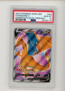 Pokémon Champions Path 2020 caja de élite Charizard V #050 50 PSA 10 gemas Mt nueva losa - Imagen 1 de 1