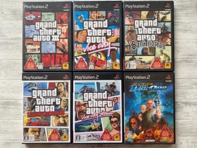 SONY PS2 Grand Theft Auto Ⅲ Vice City & San Andreas & liberty City & Psi-Ops set - Image 1 of 4