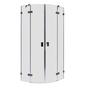 Duschkabine Duschabtrennung 90x90 cm Dusche Glaß Eckdusche silber - Bild 1 von 8