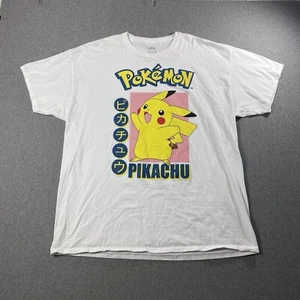 Pokemon Pikachu T-Shirt Unisex Weiß, 100% Baumwolle, 2X - Bild 1 von 3