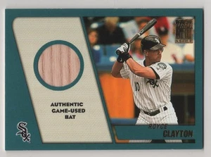 2001 Topps Traded Relics #RSC Royce Clayton Chicago White Sox gebrauchter Schläger im Spiel 10 $ - Bild 1 von 1