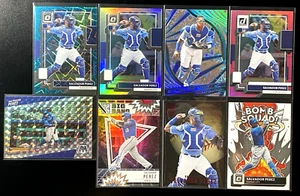 SALVADOR PEREZ 2022 Donruss Optic TEAL VELOCITY /35 SP Kansas City Royals Lot 8 - Picture 1 of 15