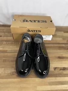 Zapatos de vestir Oxford Bates negros de alto brillo suelas Vibram para hombre talla 6,5EEE 00941-C - Imagen 1 de 5