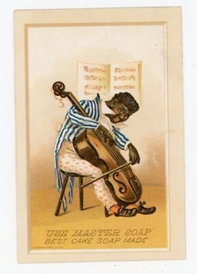 Tarjeta comercial Black Americana Cello Player Master Soap - Imagen 1 de 2