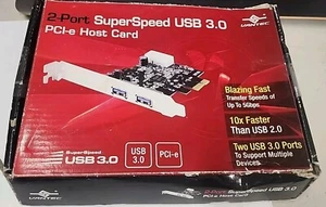 Vantec UGT-PC312 2-Port SuperSpeed USB 3.0 PCI-e Host Card - Picture 1 of 6