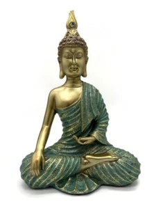 Golden Buddha Statue 13" Height - Picture 1 of 7