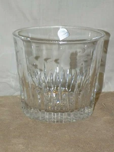 Secchiello ghiaccio vintage Princess House Heritage taglio cristallo trasparente design floreale - Foto 1 di 5