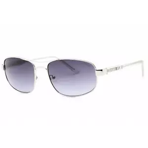 Guess Factory Men's Sunglasses Shiny Light Nickeltin Rectangular GF5103 10W - Picture 1 of 2