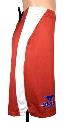 SMU MUSTANGS LACROSSE Shorts Adult XL Lacrosse NCAA  Red White - Image 1 of 4