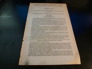Government Report 1891 William Peck Co H 3rd New York Volunteer Inf Civil War - Bild 1 von 1