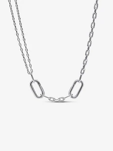 Collar PANDORA ME Doble Eslabón Plata de Ley Longitud 45 cm - Imagen 1 de 4