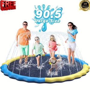 Large Splash Pad Sprinkler Play Mat Kids Outdoor Summer Water Toy Pool - Picture 1 of 8
