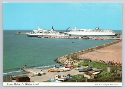 Cruise Ships Rosslare Harbour CO Wexford UK Ireland Postcard - Image 1 of 2