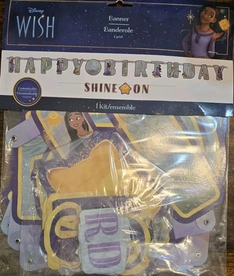 Pacote de festa Disney Wish 8 convidados - Imagem 1 de 4
