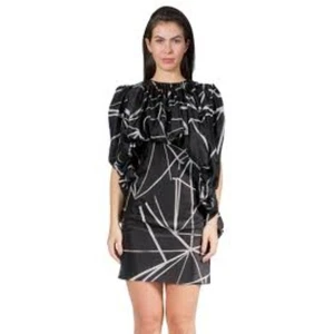 NWT Rick Ownens "The Bubble Dress" Black/White Geometric Print Cupro Dress sz 40 - Picture 1 of 14