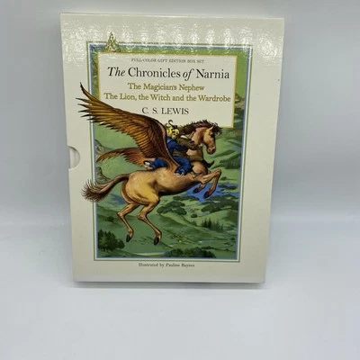 The Chronicles of Narnia Full Color Hardcover Book Box Set CS Lewis 1998 - Image 1 of 4
