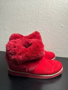 Women's JUICY COUTURE V29005 Kissable Red Boots Style WJ03736W ~ Size Us 7 - Picture 1 of 7