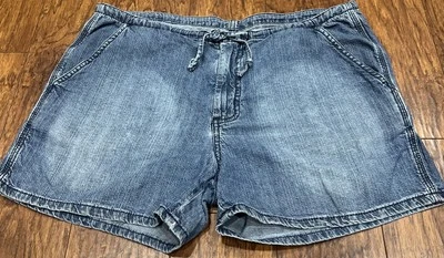 Vintage Ralph Lauren Polo Jeans Shorts Flag Logo Y2K Carpenter Drawstring Waist  - Image 1 of 4