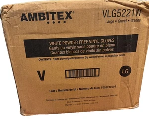 Ambitex VLG5221W puderfreie Nitrilhandschuhe groß 1 Etui 1000 Handschuhe (10 Boxen) - Bild 1 von 3