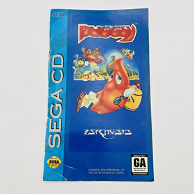 Puggsy Sega CD Instruction Manual Book Only Missing Back Cover Psygnosis Vintage