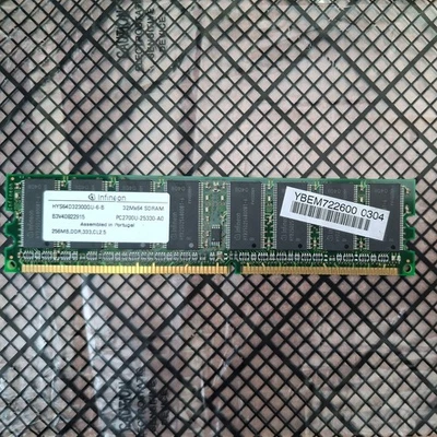 256MB Infineon HYS64D32300GU-6-B DDR PC2700U 333Mhz CL2 SDRAM 184pin DIMM Memory - Image 1 of 2