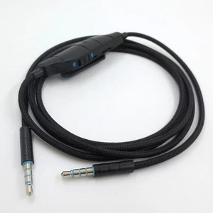 Black Headset Cable Audio Cord Line Cord For Logitech G633 G635 G933 G935 Gaming - Picture 1 of 7